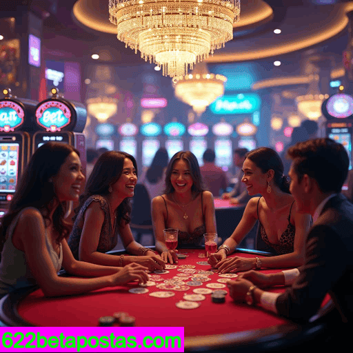 622BET com 50+ mesas de cassino ao vivo em HD 4K.